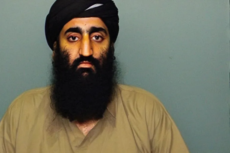 Image similar to mugshot of osama bin laden