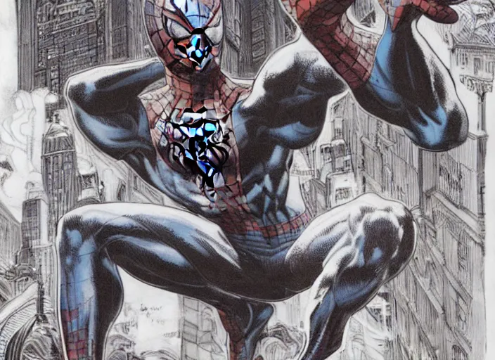 Image similar to a highly detailed spiderman portrait of stephen strange, james gurney, james jean