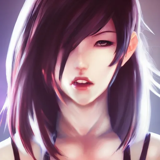 Image similar to head to toe shot of tifa lockhart by wlop, rossdraws, mingchen shen, bangkuart, sakimichan, yan gisuka, jeongseok lee, artstation, 4k