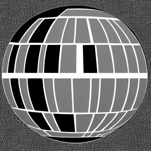 Image similar to vector image of the death star