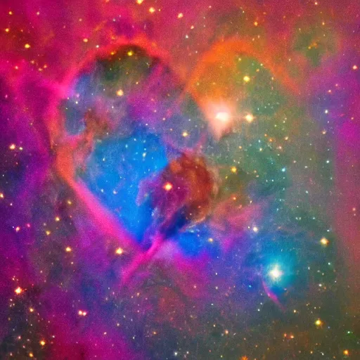 Image similar to heart shaped nebula