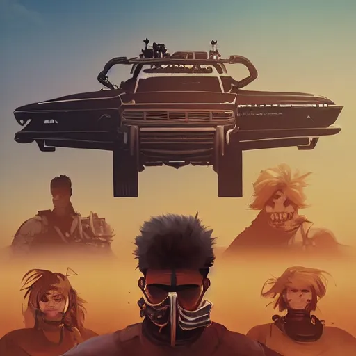 Prompt: face icon stylized minimalist mad max beyond thunderdome, loftis, cory behance hd by jesper ejsing, by rhads, makoto shinkai and lois van baarle, ilya kuvshinov, rossdraws global illumination