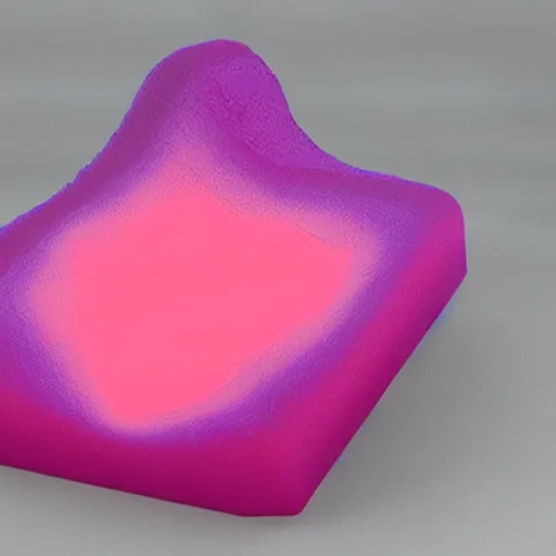 Prompt: reaction diffusion solid colors houdini 3 d printed