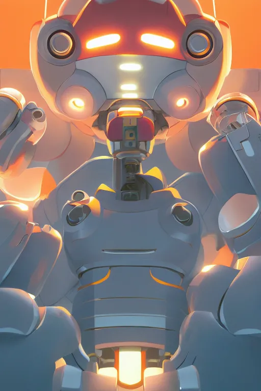 Image similar to metabots medabots medarotto medarot robot minimalist comics, behance hd by jesper ejsing, by rhads, makoto shinkai and lois van baarle, ilya kuvshinov, rossdraws global illumination ray tracing hdr radiating a glowing aura