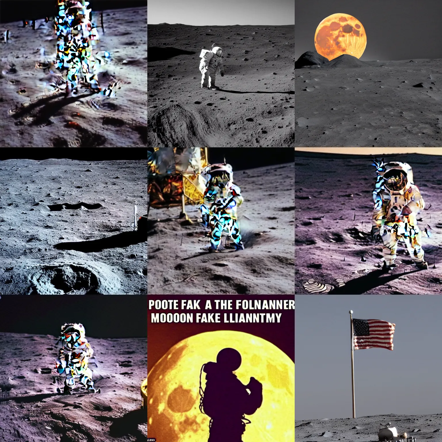 Image similar to proof of the fake moon landing