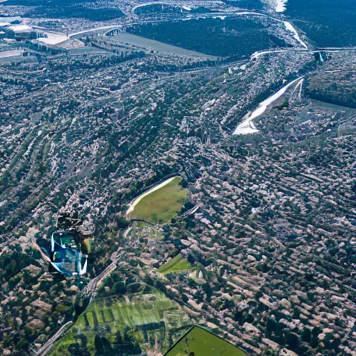 Image similar to a view from a black hawk helicopter window, 4 k, high detail, high - resolution photograph, professional photography, ultra - detail