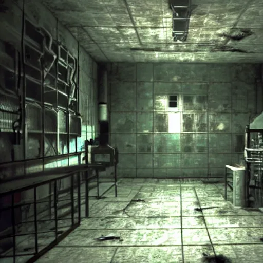 Prompt: secret shady laboratory, awful experiments, test tubes, specimens in water tanks, background of resident evil game