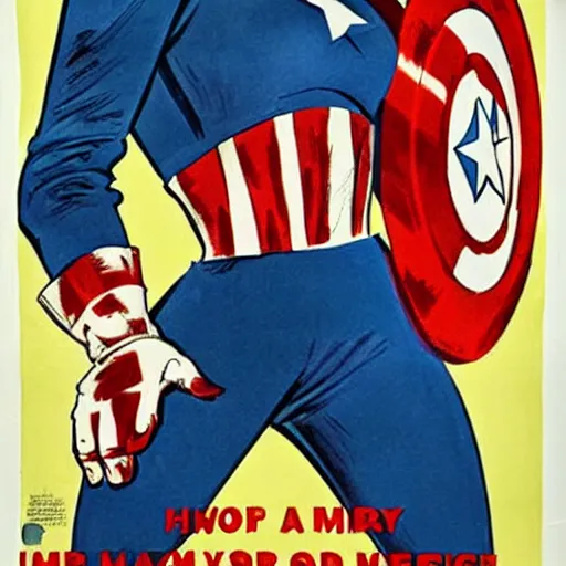 Image similar to female captain america. wwii american propaganda poster by james gurney