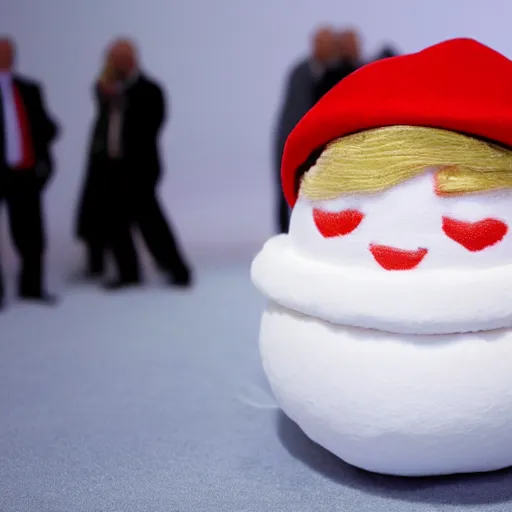 Prompt: donald trump as a marshmallow