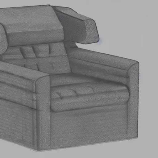 Image similar to dr. katz sitting down in grey sofa chair, photorealistic, high detail