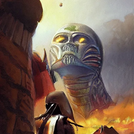 Prompt: simonetti rutkowski painting aztec warrior watching alien spaceship arriving to pyramid