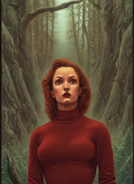 Image similar to twin peaks poster art, the physical embodiment of the concept of rot, old retro pulp, by michael whelan, rossetti bouguereau, artgerm, nostalgic, old fashioned