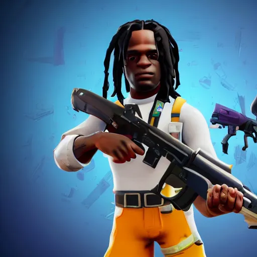 Image similar to Chief Keef in Fortnite 4K quality