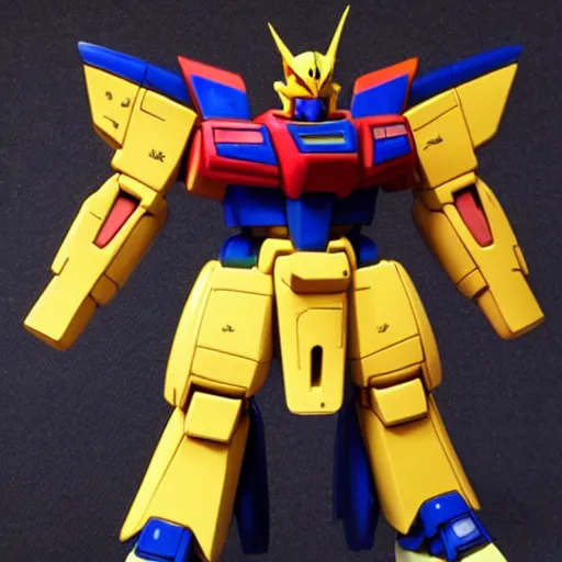 Prompt: gundam made of fruits