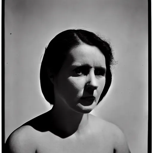 Image similar to negative film portrait of a woman