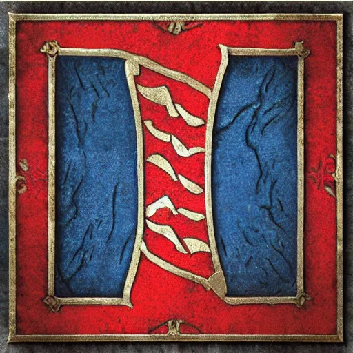 Image similar to the flag of neverwinter, medieval, fantasy