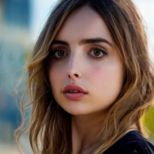 Prompt: ana de armas closeup portrait, 8k, ultra details, photo with bokeh,