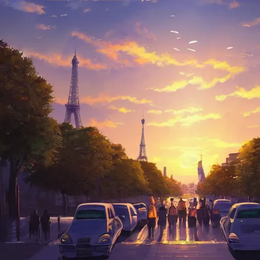 Paris Painting, paris anime HD wallpaper | Pxfuel