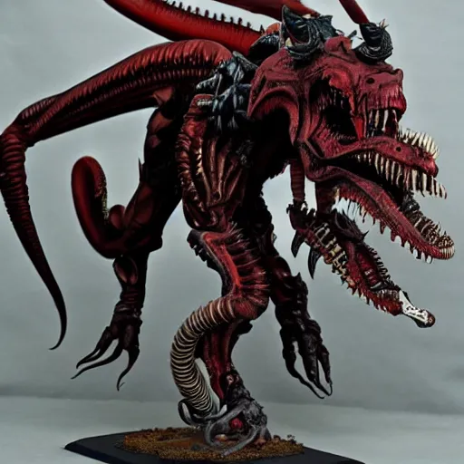 Image similar to Xenomorph and Tyranid chimera, warhammer 40k