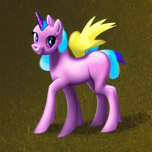 Image similar to photo of a my little pony that looks like a sasquatch