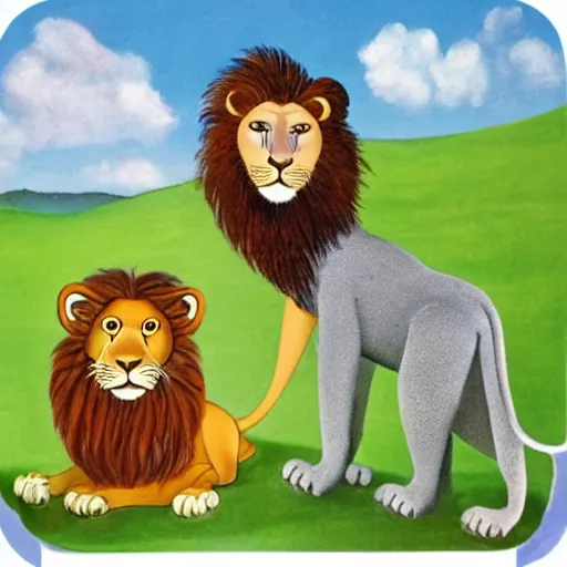 Prompt: a lion by julia donaldson