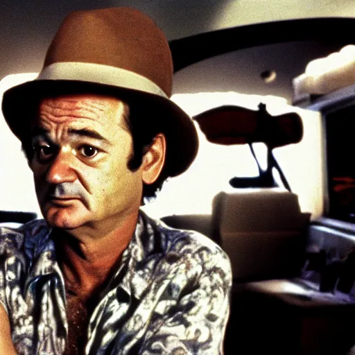 Image similar to bill murray in fear and loathing