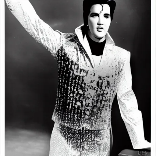 Prompt: photo of elvis in elizabethan fashion