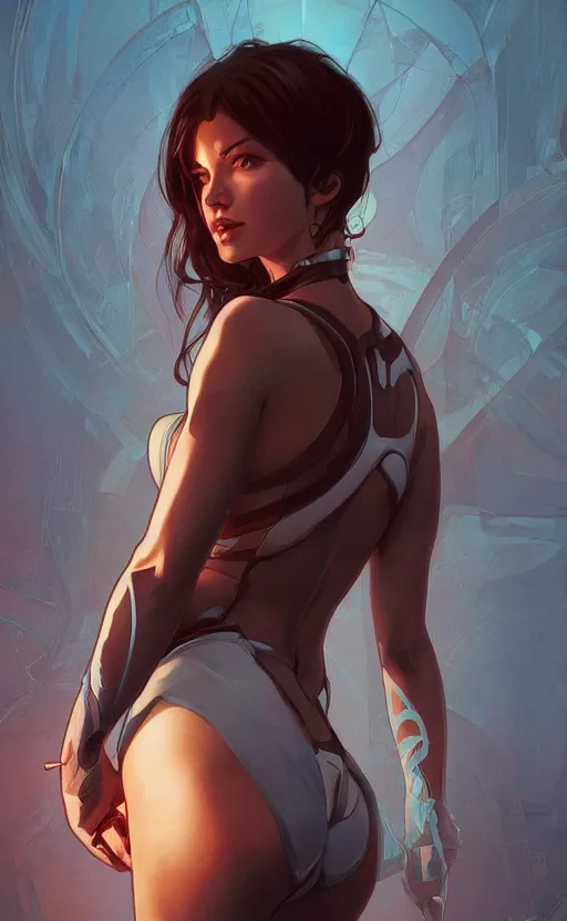 Prompt: quake, highly detailed, digital painting, artstation, standing, facing camera, concept art, smooth, sharp focus, illustration, art by artgerm and alphonse mucha, high definition digital art, dramatic lighting, in the style of ilya kuvshinov and Ross tran