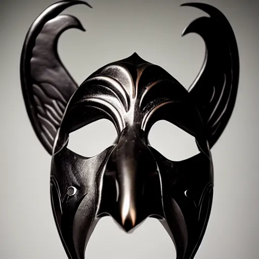 Image similar to mask of raven - god, studio photo