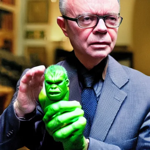 Image similar to Robert Fripp plays hulk in the new hulk