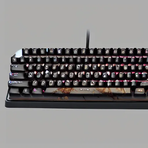 Image similar to a baroque mechanical keyboard