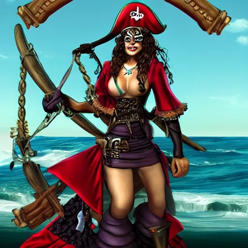 Prompt: pirate woman