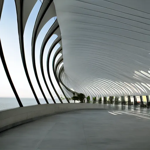 Image similar to building designed by santiago calatrava, unreal engine.