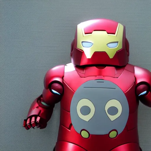 Image similar to Totoro as iron man, product photo