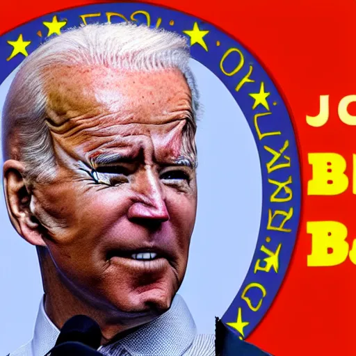 Prompt: joe biden's mixtape cover art