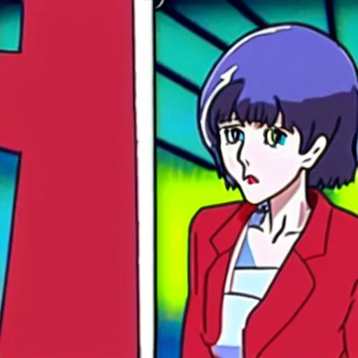 Image similar to theresa may cameo in neon genesis evangelion. theresa anime