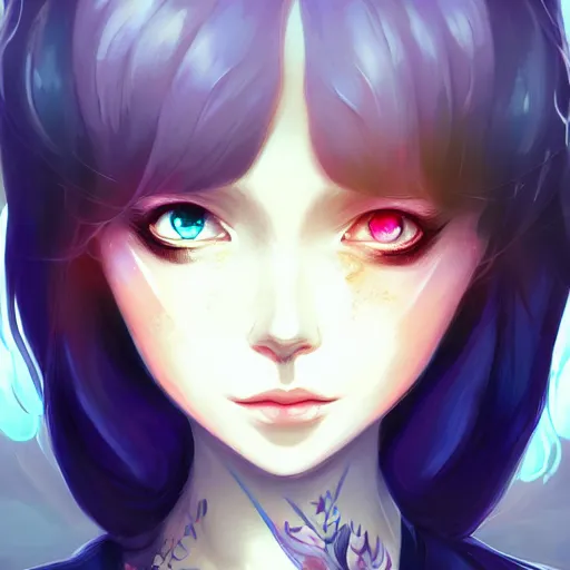 Prompt: a portrait of a beautiful emo girl, art by lois van baarle and loish and ross tran and rossdraws and sam yang and samdoesarts and artgerm, digital art, highly detailed, intricate, sharp focus, Trending on Artstation HQ, deviantart, unreal engine 5, 4K UHD image