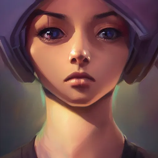 Prompt: A potrait of an alien with big and cute eyes, fine-face, realistic shaded perfect face, fine details. Night setting. Realistic shaded lighting poster by Ilya Kuvshinov katsuhiro, magali villeneuve, artgerm, Jeremy Lipkin and Michael Garmash, Rob Rey and Kentarõ Miura style, trending on art station