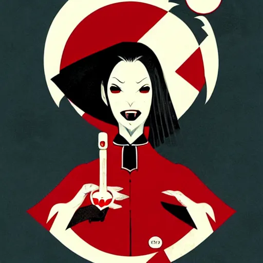 Prompt: scary female vampire nurse, symmetrical face, evil grin, nurse outfit, portrait size, cinematic, dramatic, super detailed and intricate, by koson ohara, by darwyn cooke, by greg rutkowski, by satoshi kon