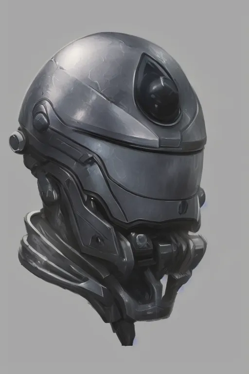 Image similar to sci - fi helmet concept by yintion j - jiang geping, lineart, oil painting, bungie, valve, neill blomkamp, concept sketches, rejected concepts, digital painting, highly detailed, artstation, sharp focus