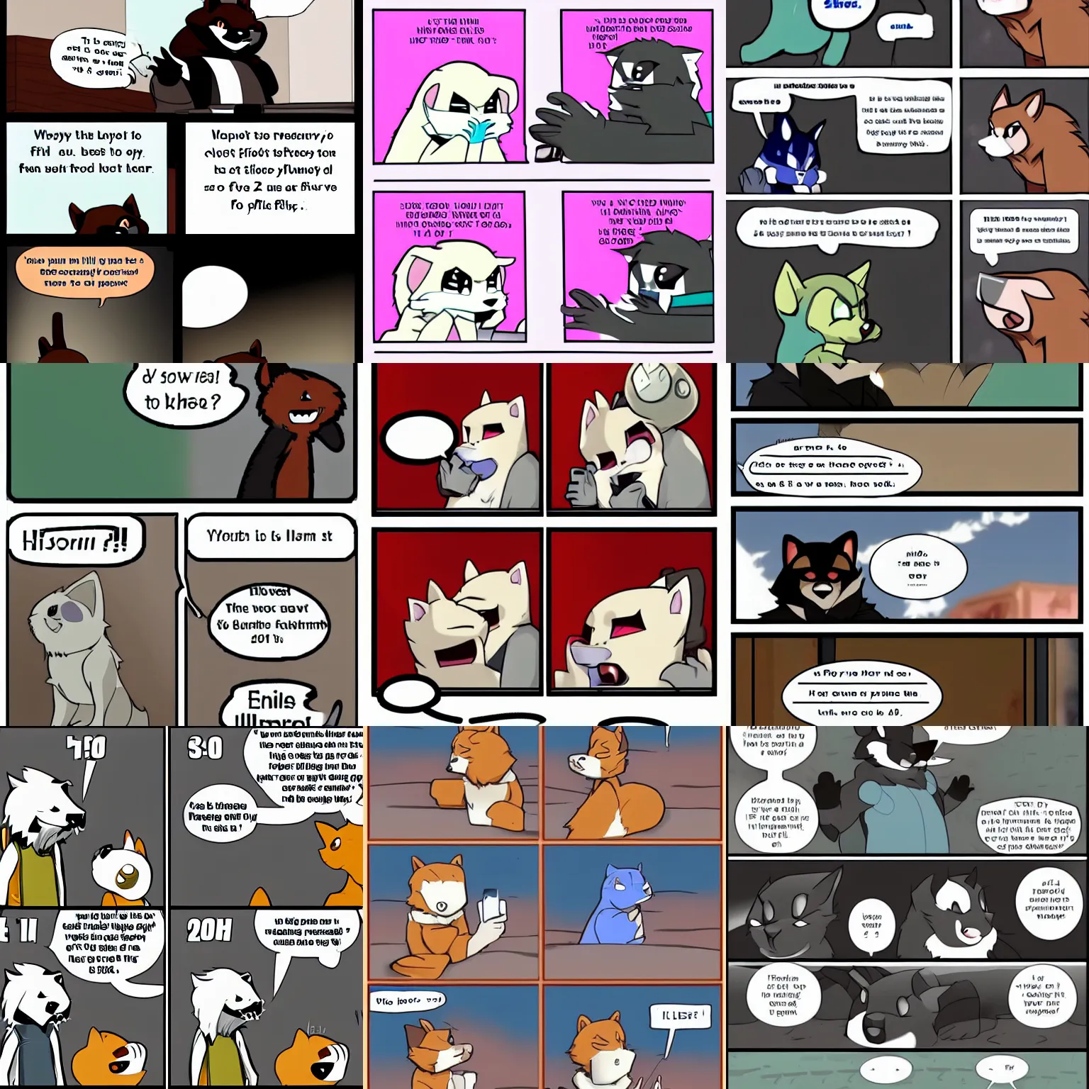 Prompt: Some dumb furry block text (English) meme fill-in-the-blank format from r/furry_irl that would get 2000 upvotes.