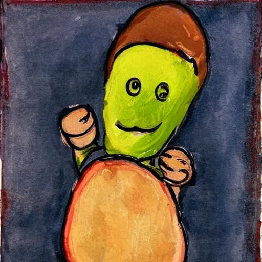 Image similar to potatoe man