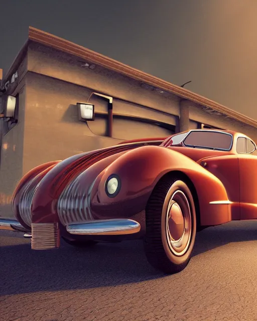 Image similar to vast car show with luxury cars of 1940s, volumetric lighting, 1940s palette, hyper realism, high detail, octane render, high contrast , 8k