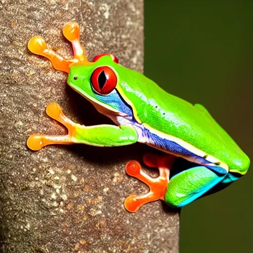 Image similar to red eyed tree frog, national geographic