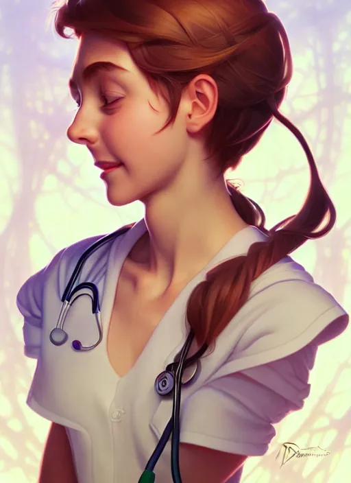 Image similar to cute doctor mason mount, natural lighting, path traced, highly detailed, high quality, digital painting, by don bluth and ross tran and studio ghibli and alphonse mucha, artgerm