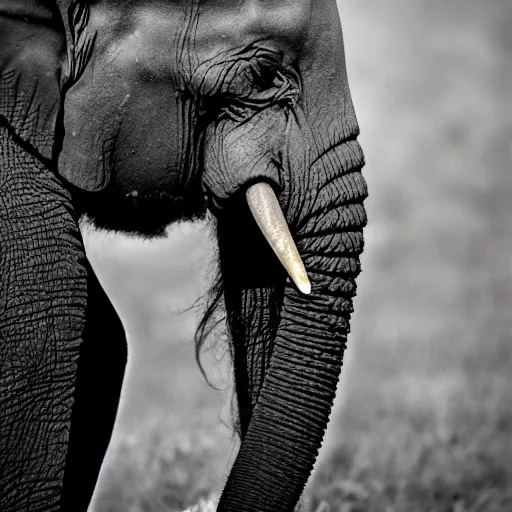 Prompt: 8 k award winning portrait photo of an african beauty with tribal tattoos, riding on elephant