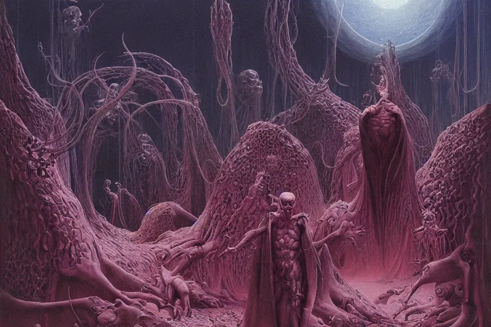 Image similar to inner world, wayne barlowe.