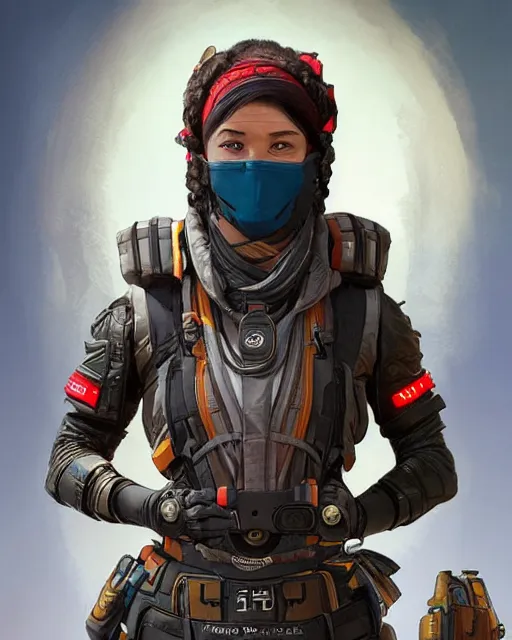 Prompt: Human carpet as an Apex Legends character digital illustration portrait design by, Mark Brooks and Brad Kunkle detailed, gorgeous lighting, wide angle action dynamic portrait