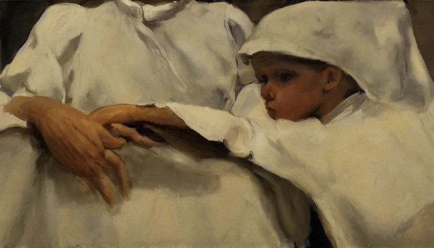 Image similar to painting by borremans, protey temen, detailed, stunning