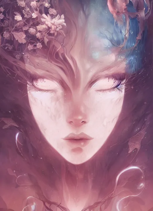 Image similar to ghost of the forest by Anna Dittmann, digital art, horror, trending on artstation, anime arts, featured on Pixiv, HD, 8K, highly detailed, good lighting, beautiful, epic, masterpiece